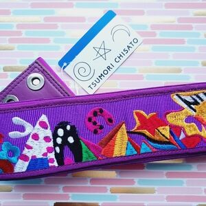 Tsumori Chisato Colorful pretty Belt with Embroidered Design rare new